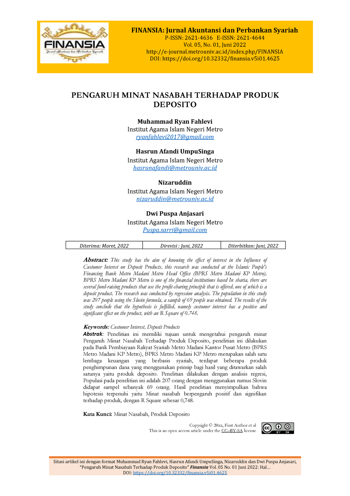 Jurnal 1 Httpse-journal.metrouniv.ac - FINANSIA: Jurnal Akuntansi Dan ...