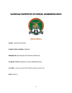 Introduction to Microeconomics Assignment 1 - National Institute of ...