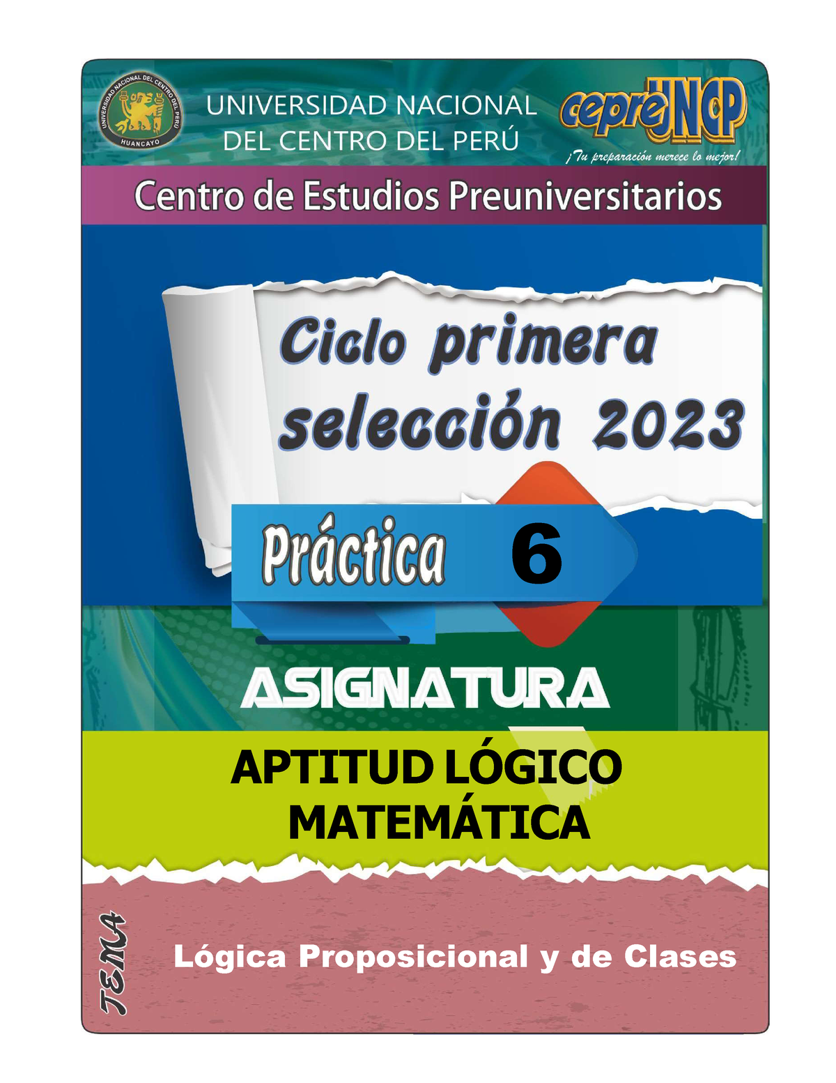 APT. LOG. MAT. 06 PS - Semana 2 - Lógica Proposicional Y De Clases 6 ...