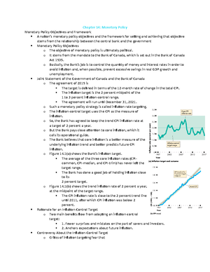Chapter 5: Macroeconomics Notes - Chapter 5 Monitoring Jobs and ...