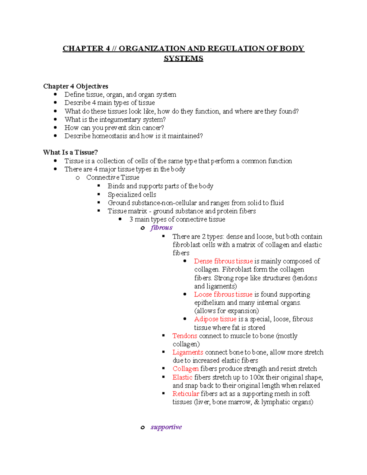 organization-and-regulation-of-body-systems-chapter-4-organization