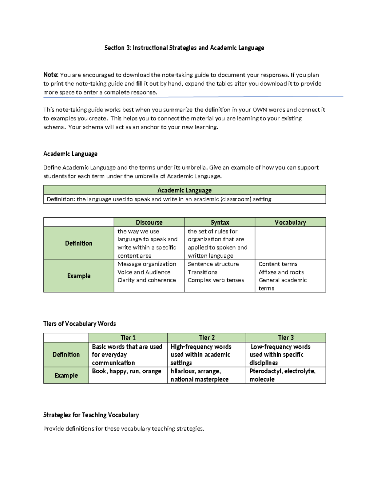 Section 3 Notes - Gggggggggggggggggggggggggggggg - Section 3 ...