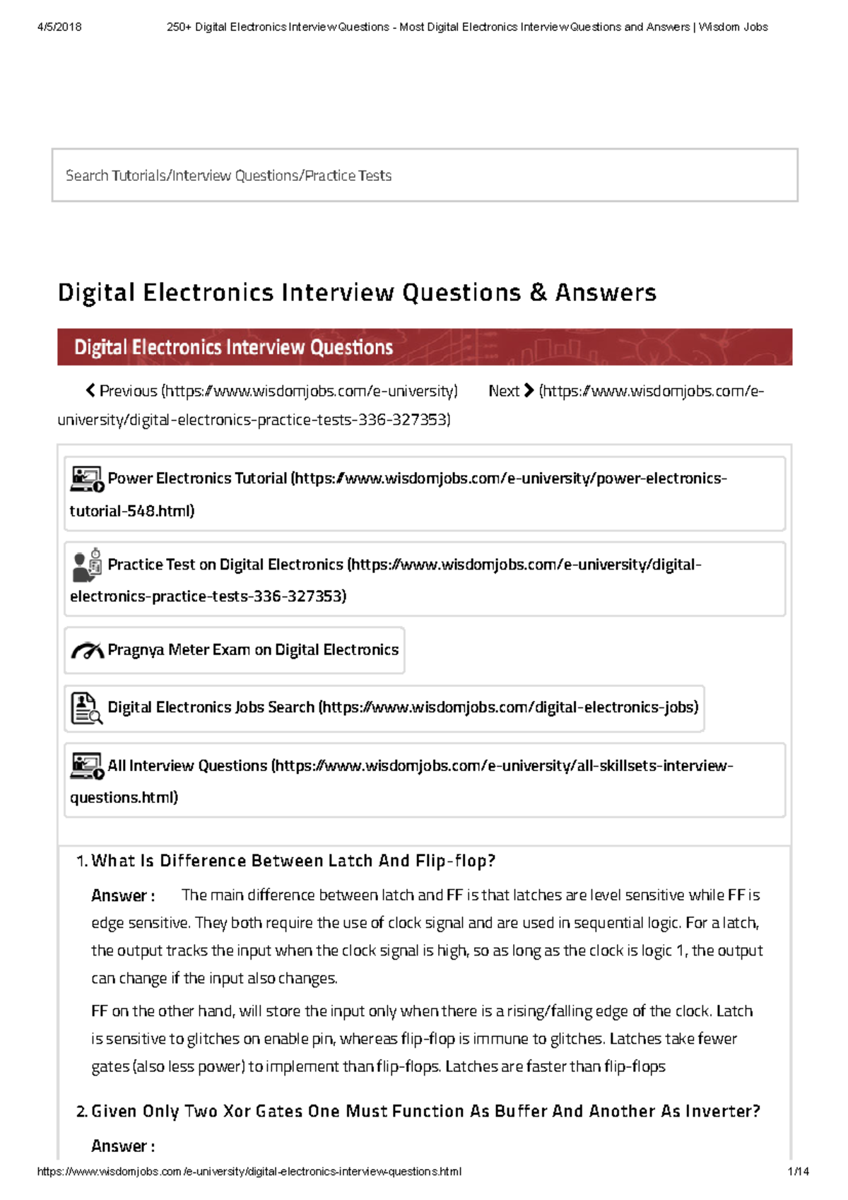 250+ Digital Electronics Interview Questions Most Digital Electronics