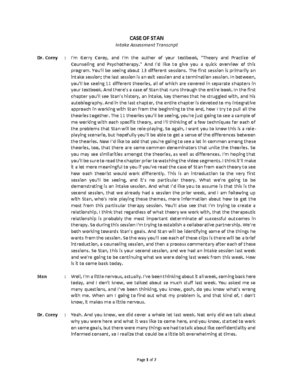 stan intake assessment - Warning: TT: undefined function: 32 CASE OF ...