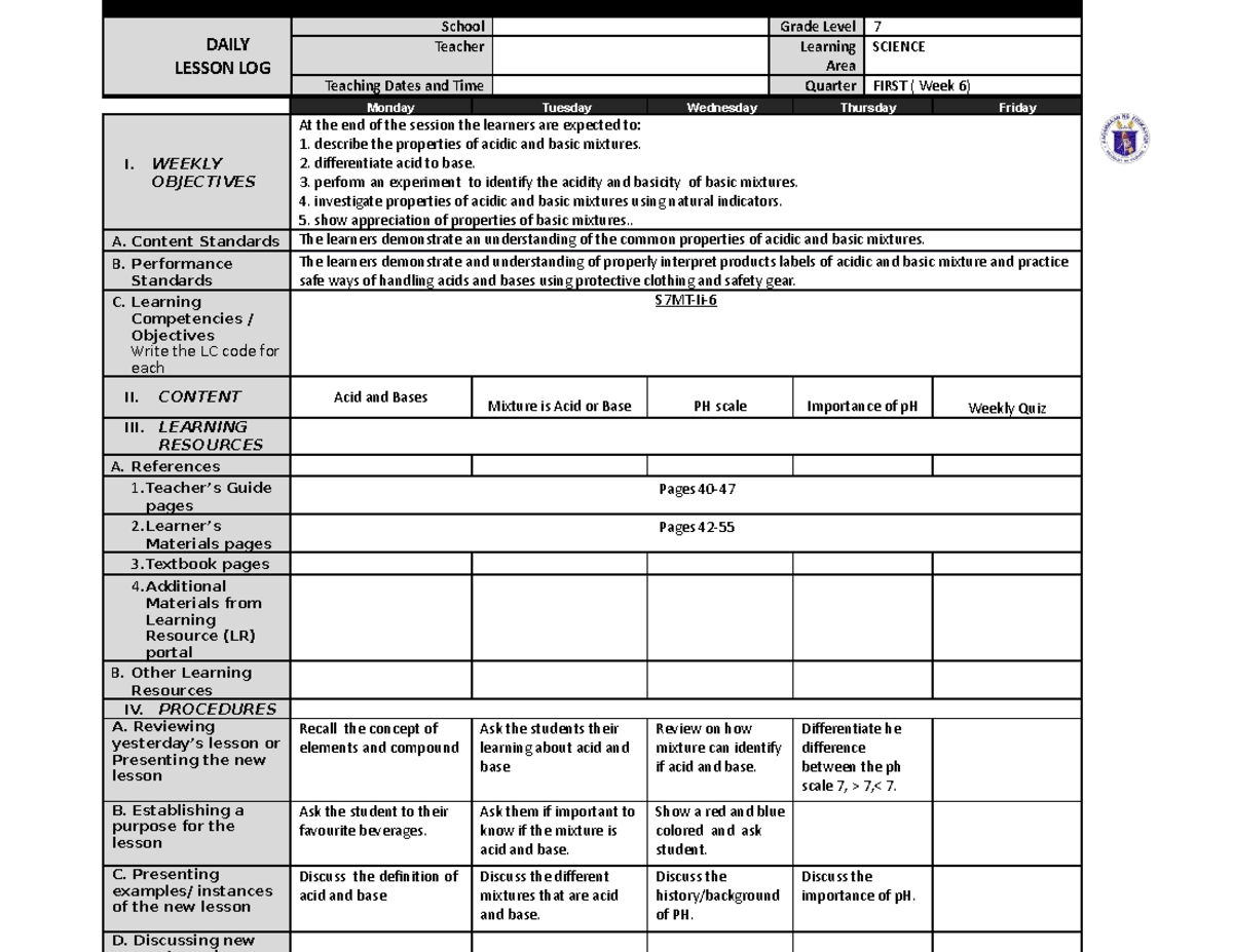 science-dll-grade-7-q1-week-6-daily-lesson-log-school-grade-level-7