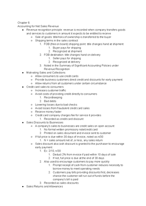 Chapter 2 Notes Honors Financial Accounting - ACCT 2901 - Temple ...