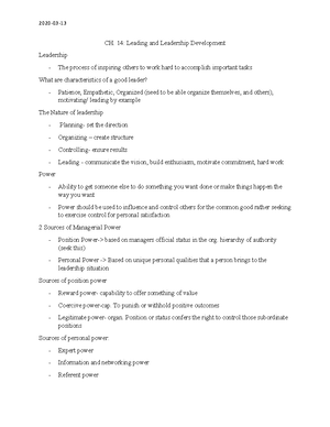 Gms lecture 1 notes - GMS200 - Toronto Met - Studocu