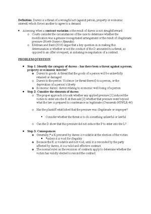 T&c2 questions - Google Docs - TOPIC 11 & 12 Loss of destruction ...