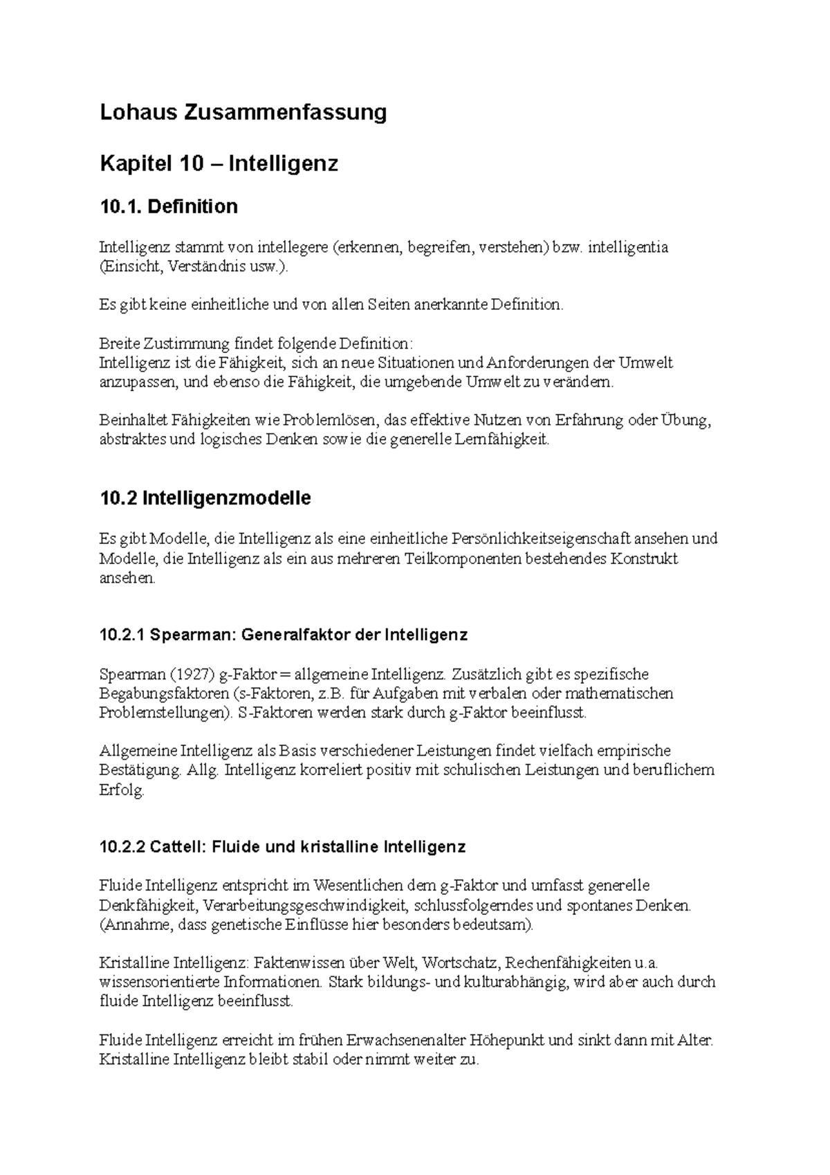 Entwicklungspsychologie Des Kindes Und Jugendalters Für Bachelor Kapitel 10 - Zusammenfassung Entwicklungspsychologie des Kindes- und