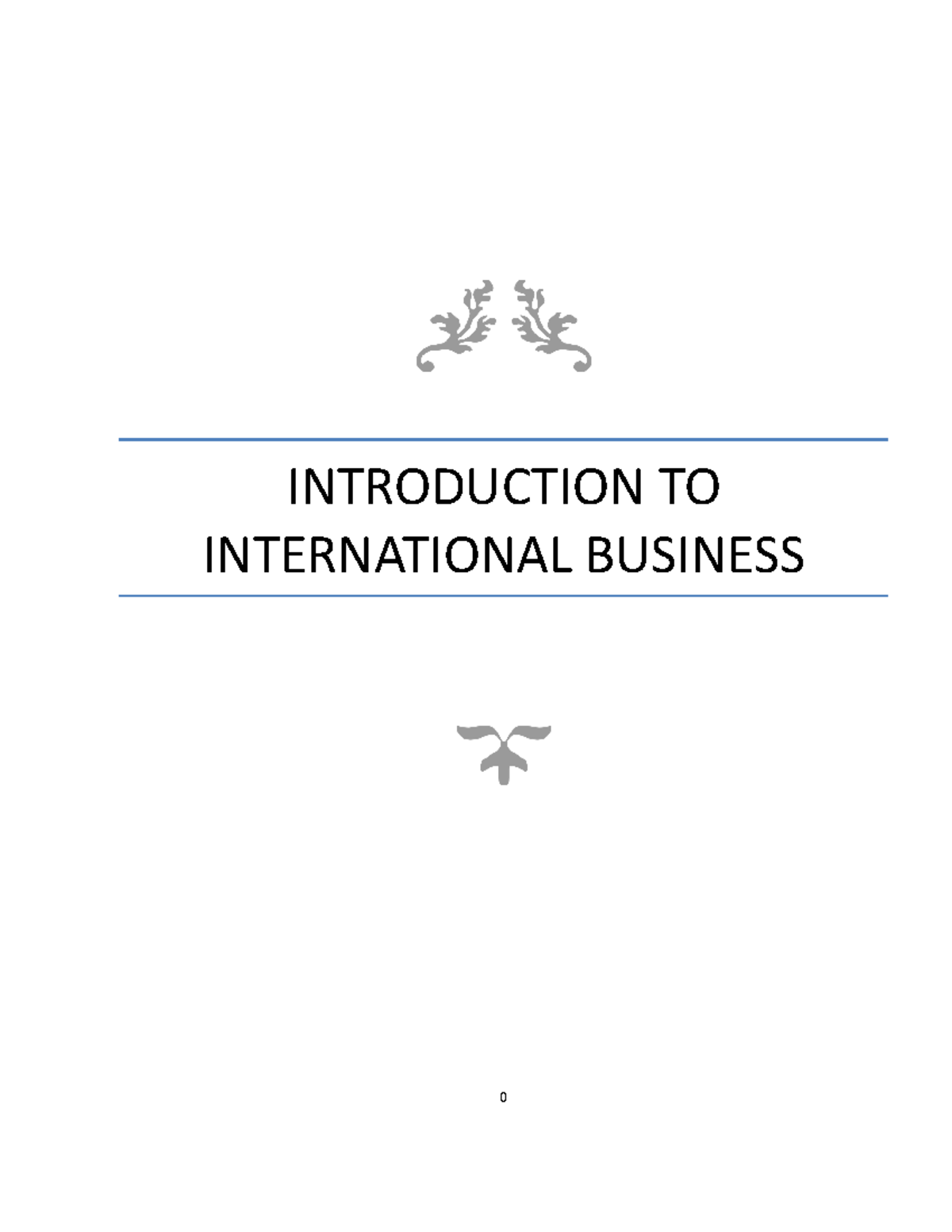 International Business And Trade Prelim Summary - INTRODUCTION TO ...