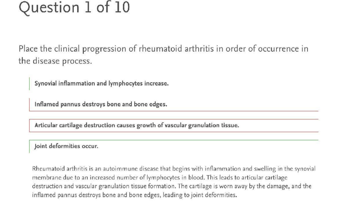 Arthritis - Sherpath Week 12 - BSN 266 - Studocu