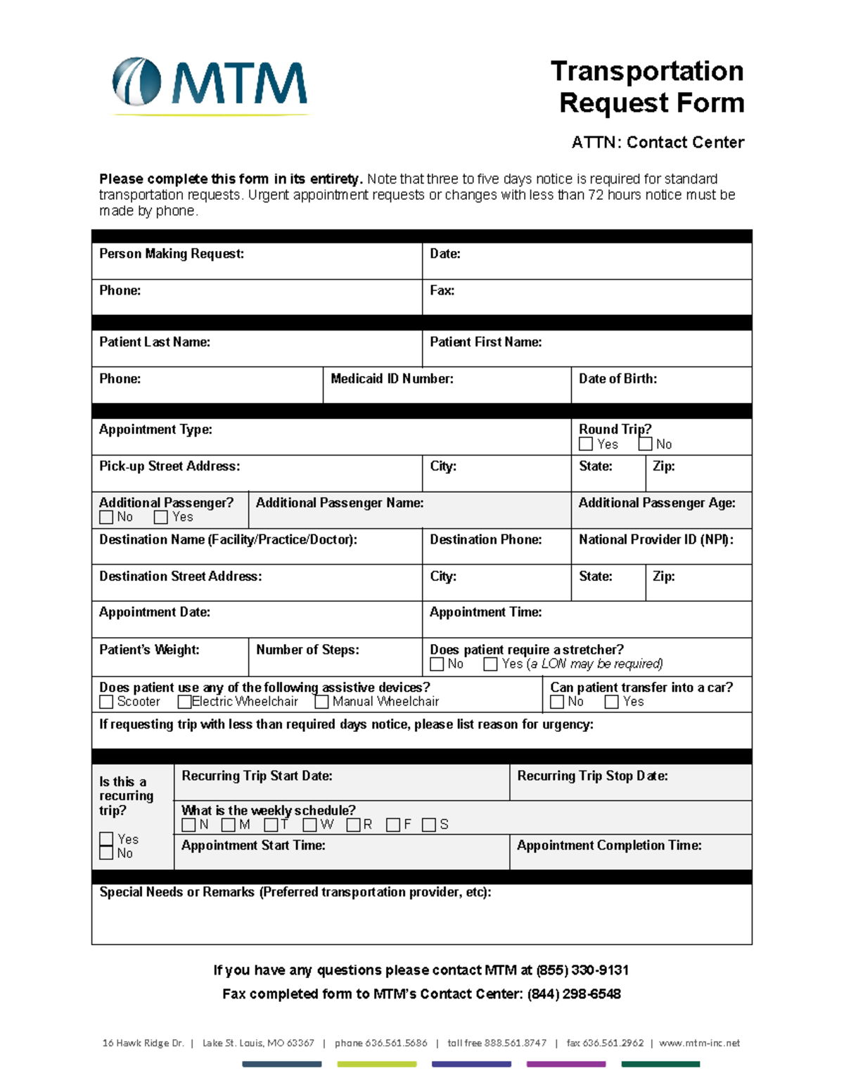 RI Transportation-Request-Form - Transportation Request Form ATTN ... image.