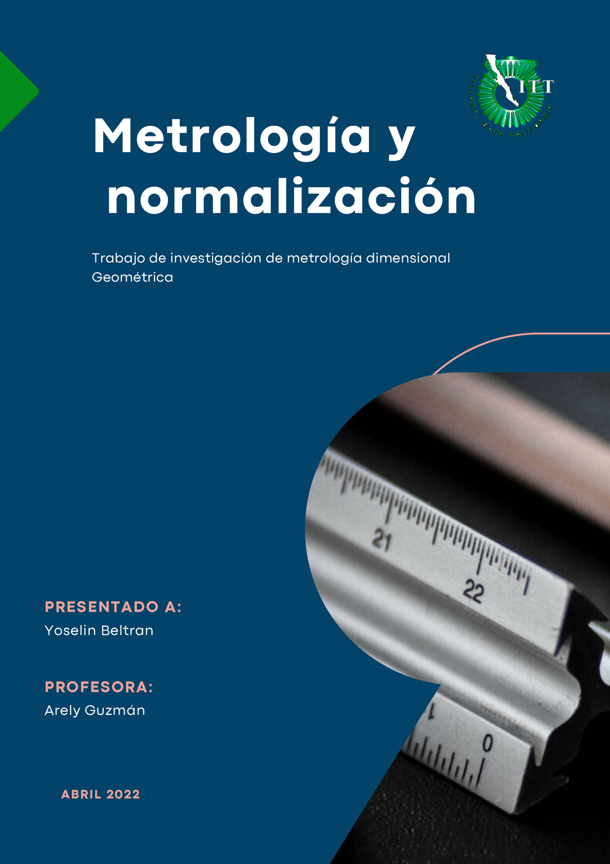 Metrología Y Normalización Metrología Y Normalización Trabajo De Investigación De Metrología