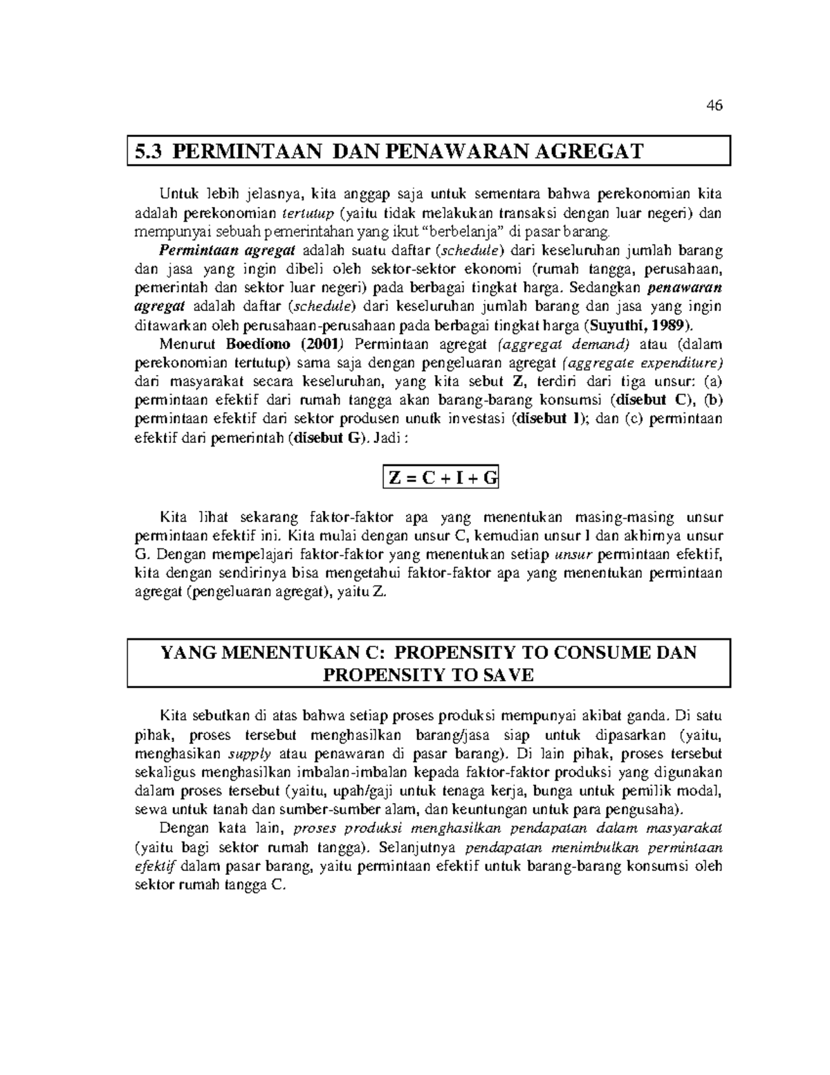 Permintaan DAN Penawaran Agregat - 46 5 PERMINTAAN DAN PENAWARAN ...