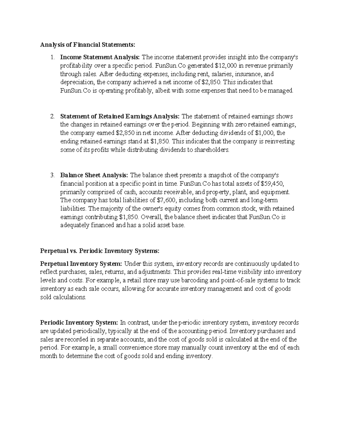 Learning Journal Unit 3 - Analysis of Financial Statements: 1. Income ...