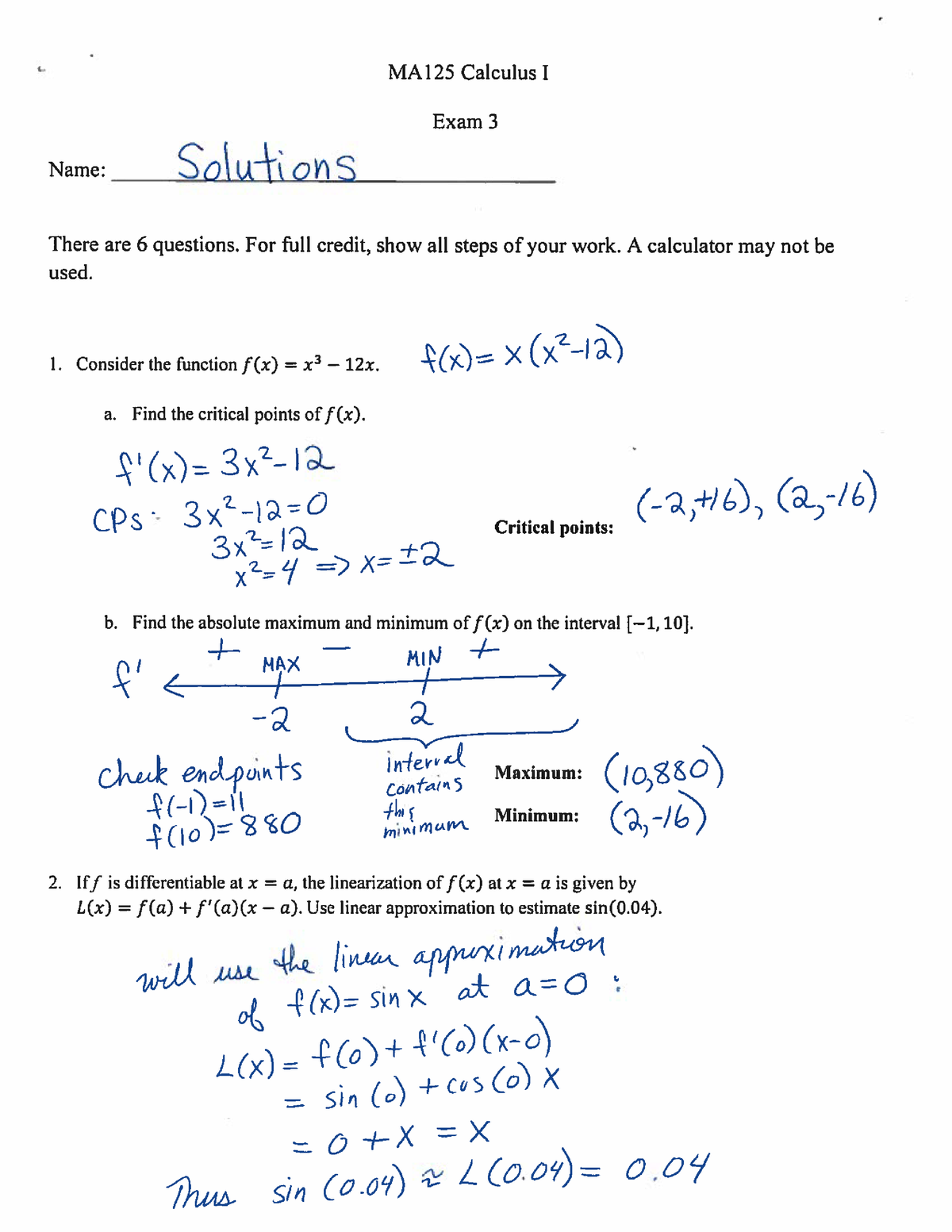 MA125 Fall2013 Exam3slns - Human Resourse Management - Studocu