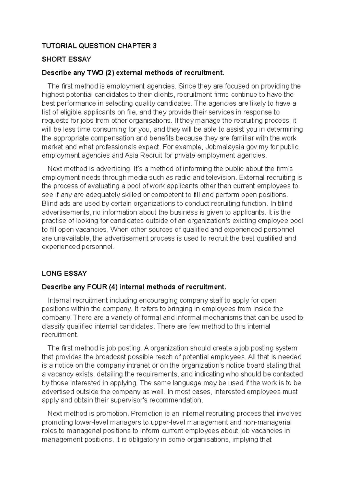 TUTORIAL QUESTION PAD 215 - CHAPTER 3 - Public administration - UiTM ...