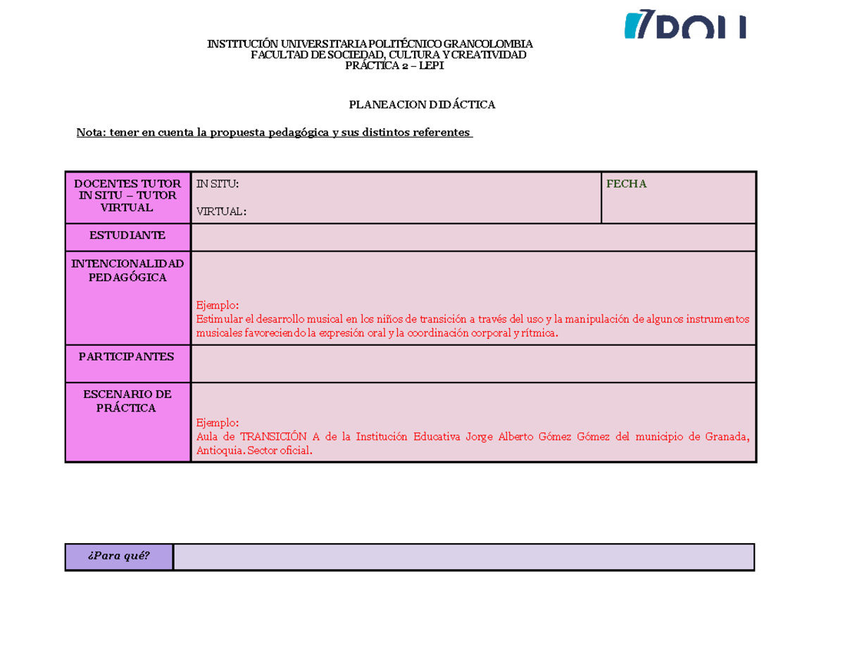 Formato+de+planeacion+pr%C3%A1ctica+2++2023 - FACULTAD DE SOCIEDAD ...