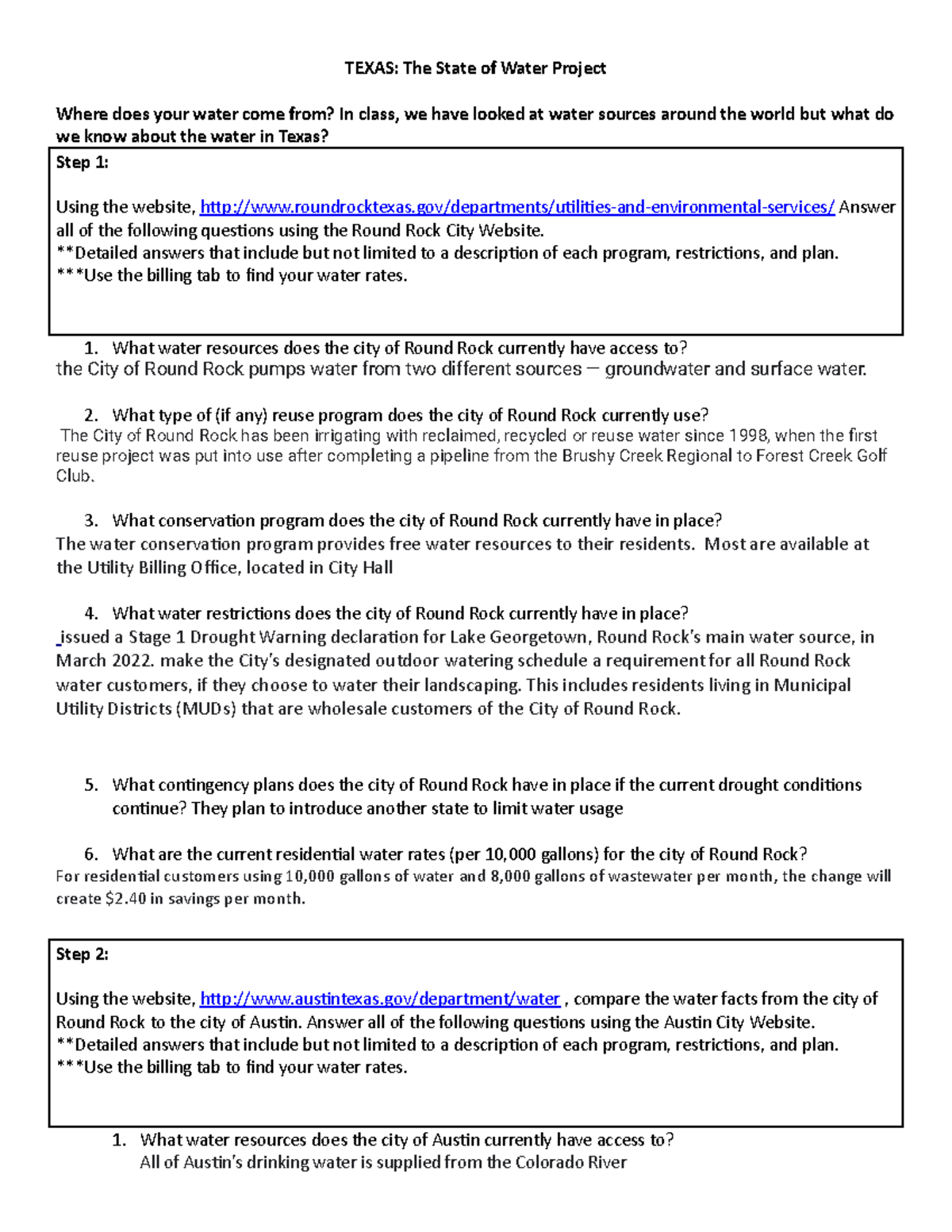 Copy+of+1 - WATER DOC - TEXAS: The State of Water Project Where does ...