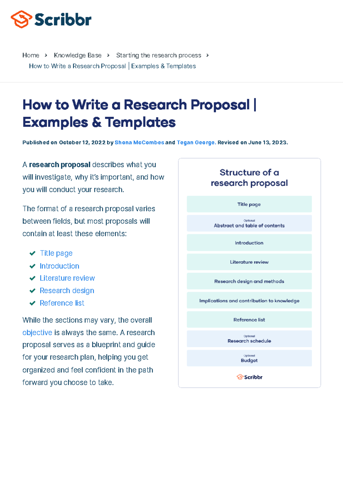 How to Write a Research Proposal Examples & Templates - Home Knowledge ...