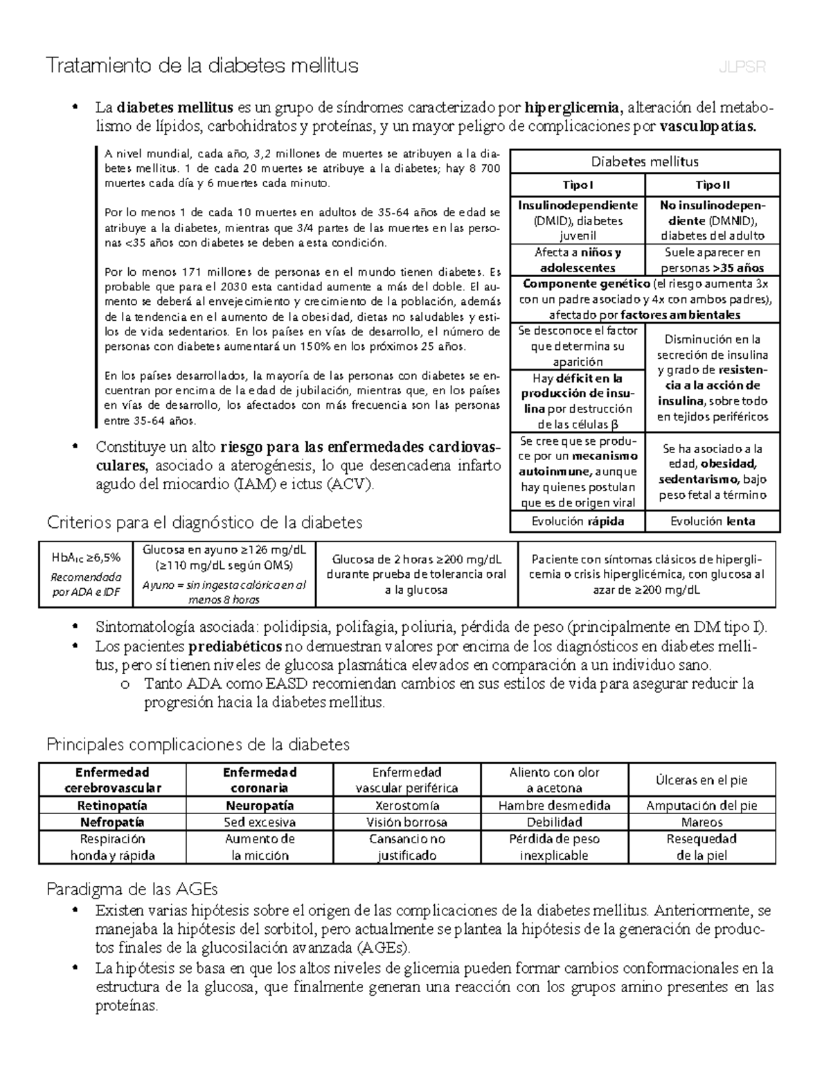 criterios diagnósticos para diabetes 2020 honda