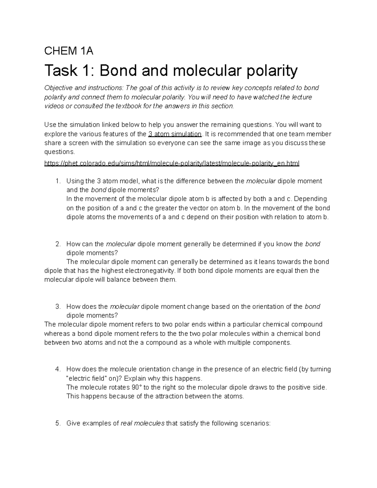 Molecular Polarity Lab Answer Keybarbell Medicine Forums - 7j392xs