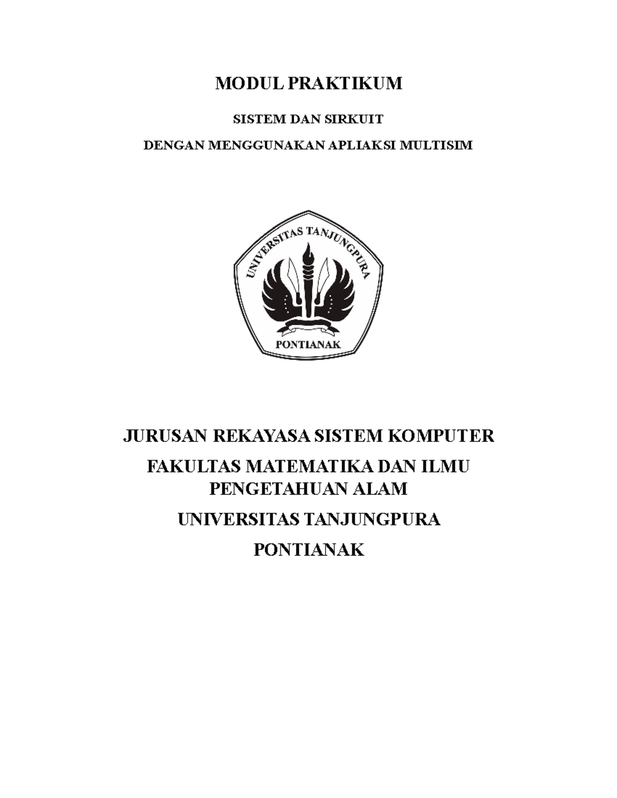 Laporan Sistem Sirkuit - MODUL PRAKTIKUM SISTEM DAN SIRKUIT DENGAN ...