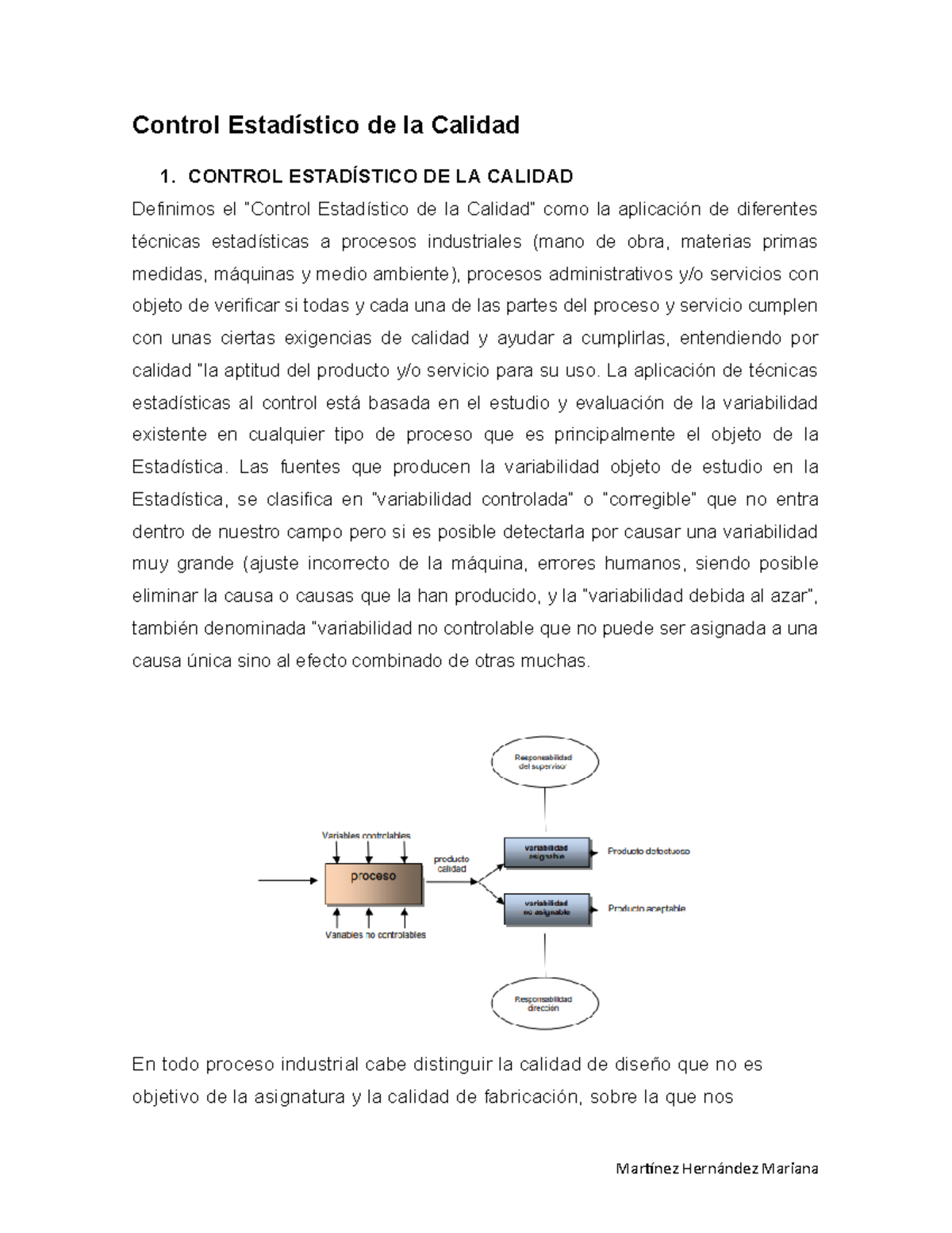 Control Estadístico De La Calidad - CONTROL ESTADÍSTICO DE LA CALIDAD ...