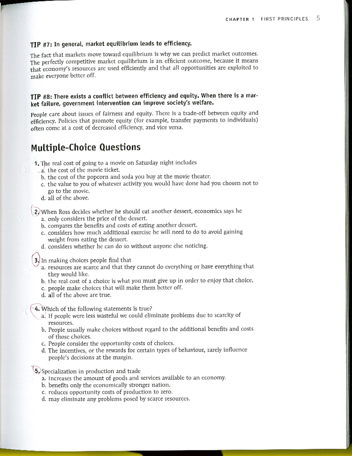 Chapter 1 study - practice - CHAPTER 1 FIRST PRINCIPLES 5 TIP In ...