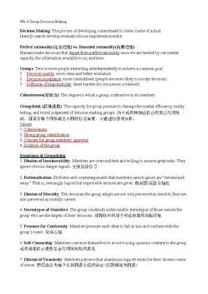 OB Midterm Notes - OB Midterm Notes Chapter 1: Organizational Behavior ...