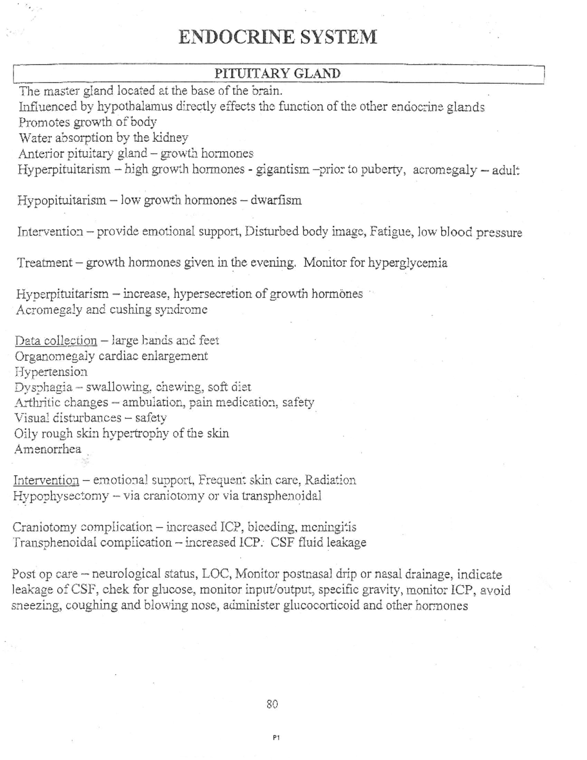 1 - Endocrine System - Review - Nurs 112 - Studocu