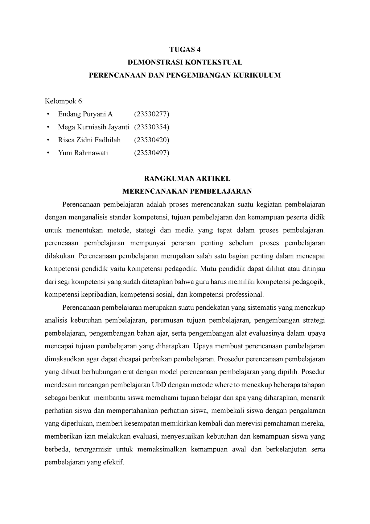 T2 Demonstrasi Kontekstual PPK Kelompok 6 - TUGAS 4 DEMONSTRASI ...