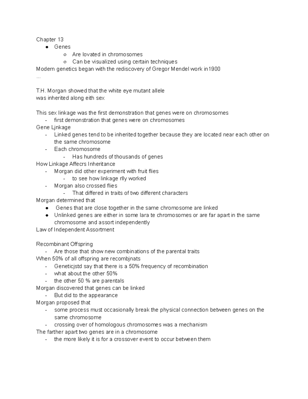 Chromosomal Inheritance - Chapter 13 Genes Are lovated in chromosomes ...