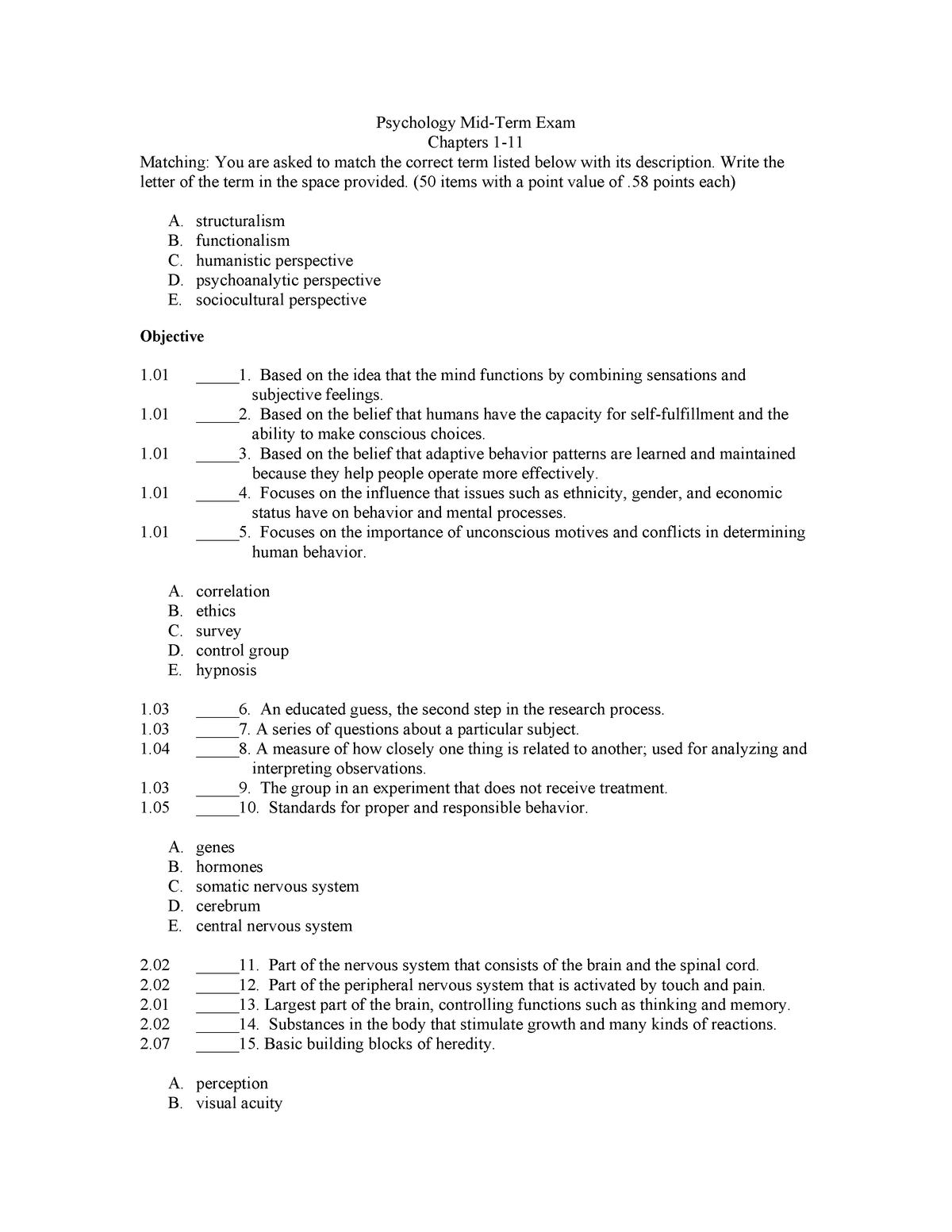 test-psychology-mid-term-exam-chapters-1-11-matching-you-are-asked