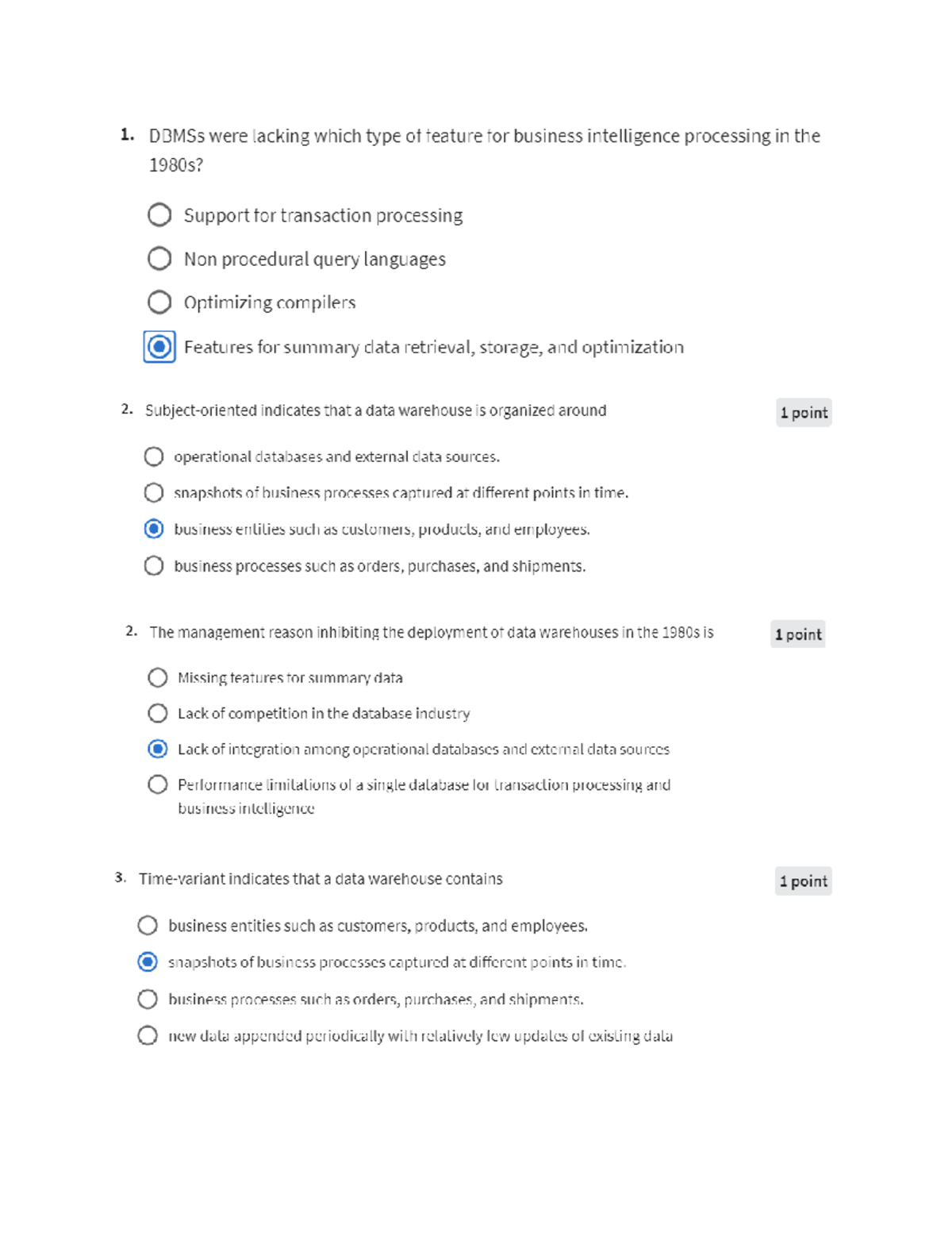 Answer-Module 1 - Coursera - Data Warehousing - Answer: new data ...