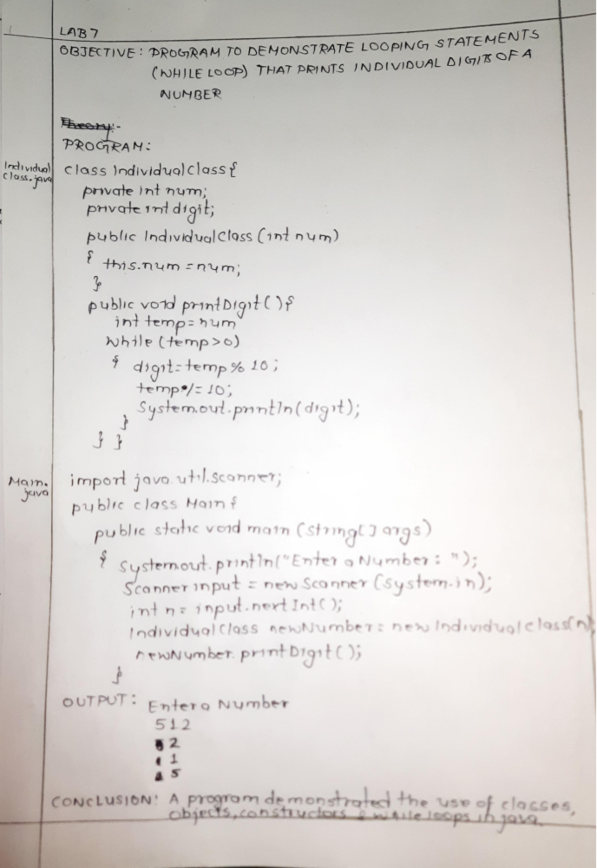 Java Lab 7 9 - assignment - LAB OBJECTIVE: DROGRAM TO DENONSTRATE ...