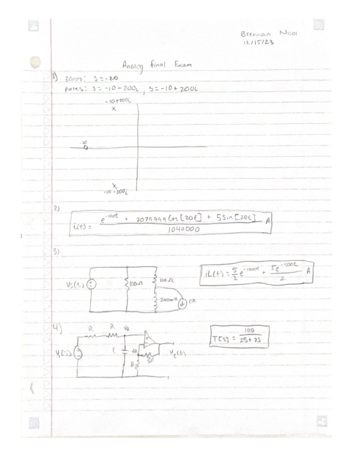 Circuits-worksheet - Análisis y Diseño de Circuitos - Studocu