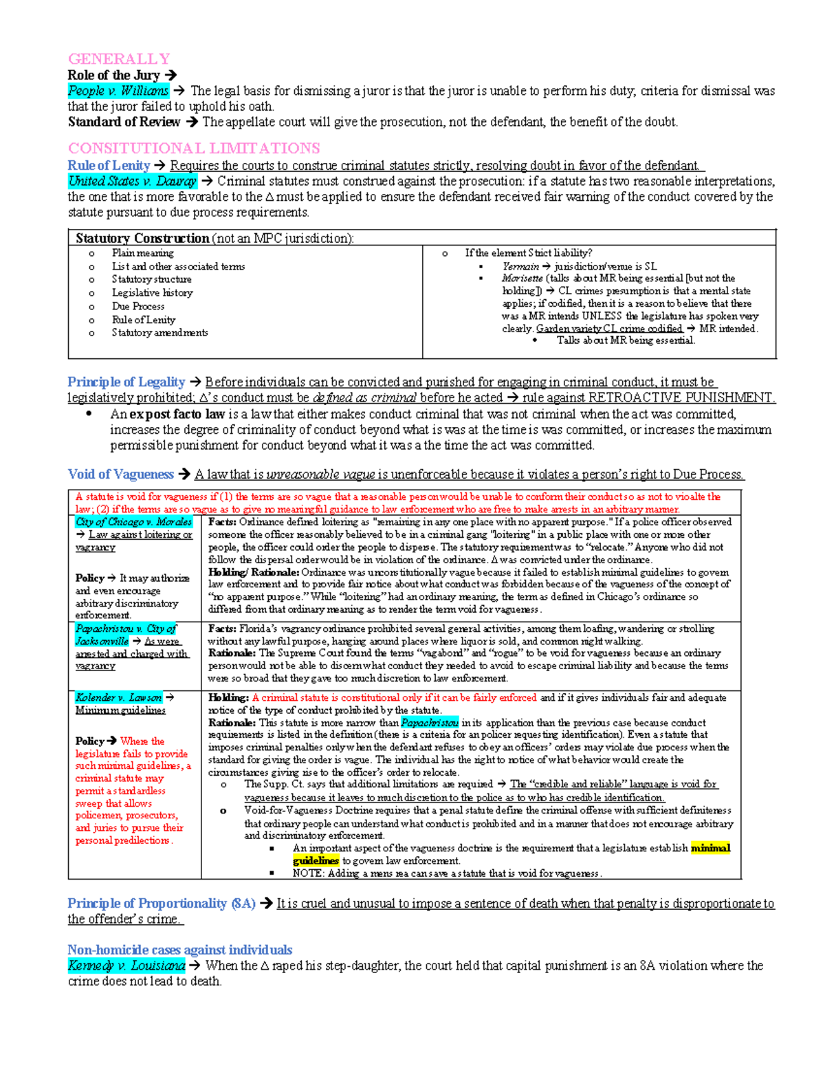 Sub - N/a - GENERALLY Role of the Jury People v. Williams The legal ...