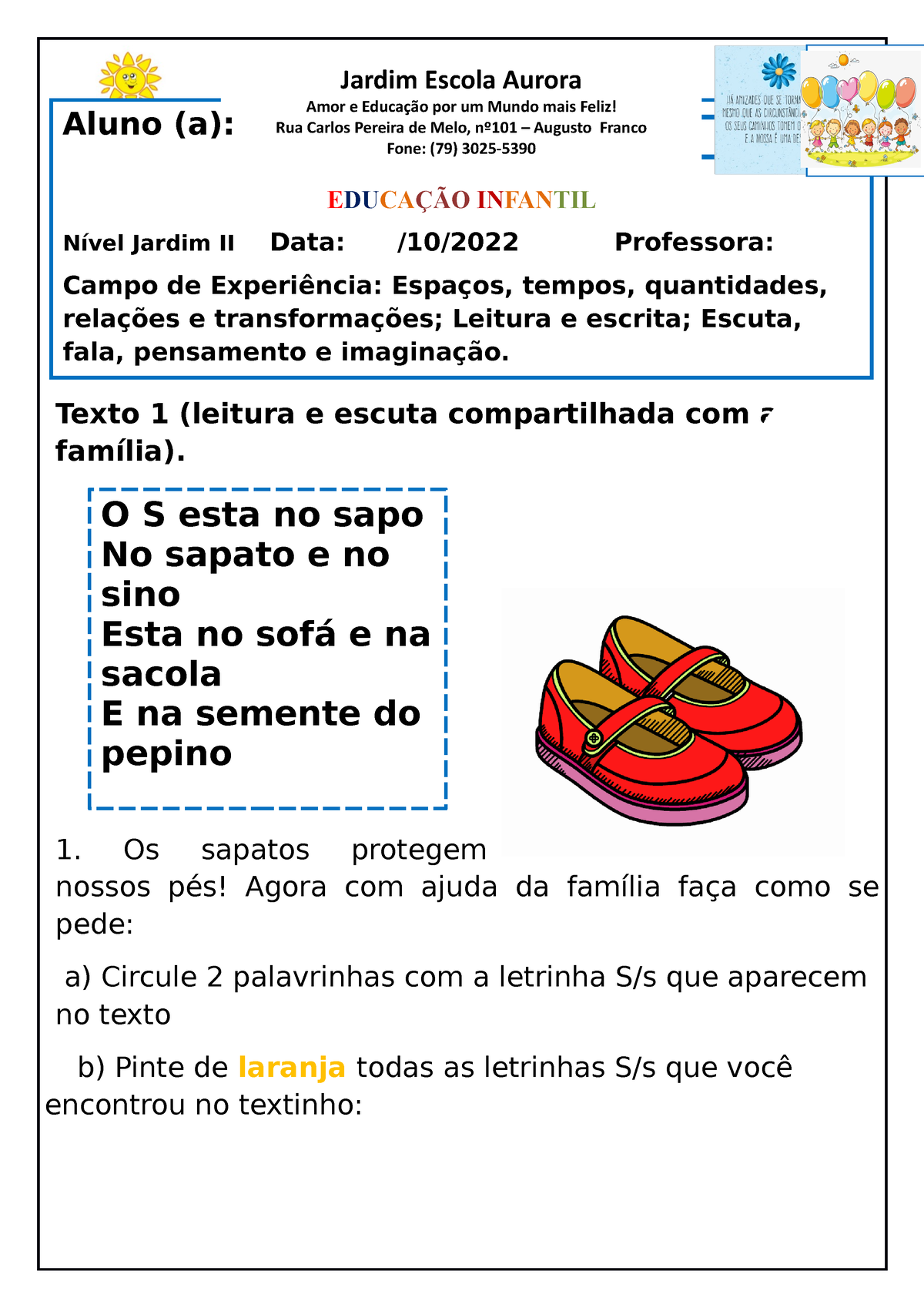 Jardim Atividades Educacao Infantil Texto Leitura E Escuta Compartilhada Com A Fam Lia