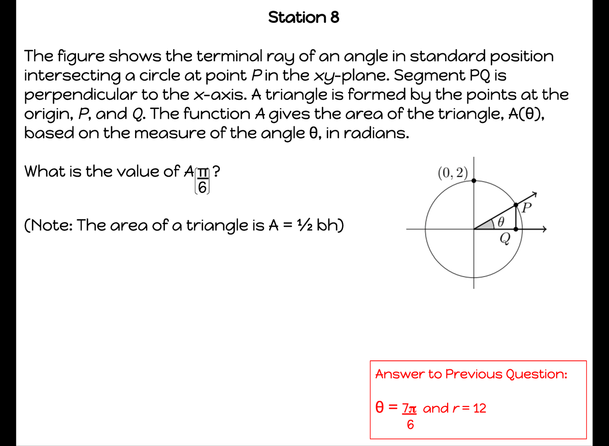 3.1-3.7 Review - Google Slides 2 - Station 8 The figure shows the ...