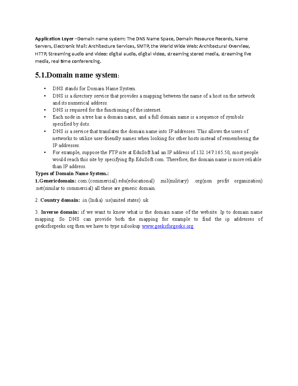 Unit5 notes Computer networks impotant unit discussions