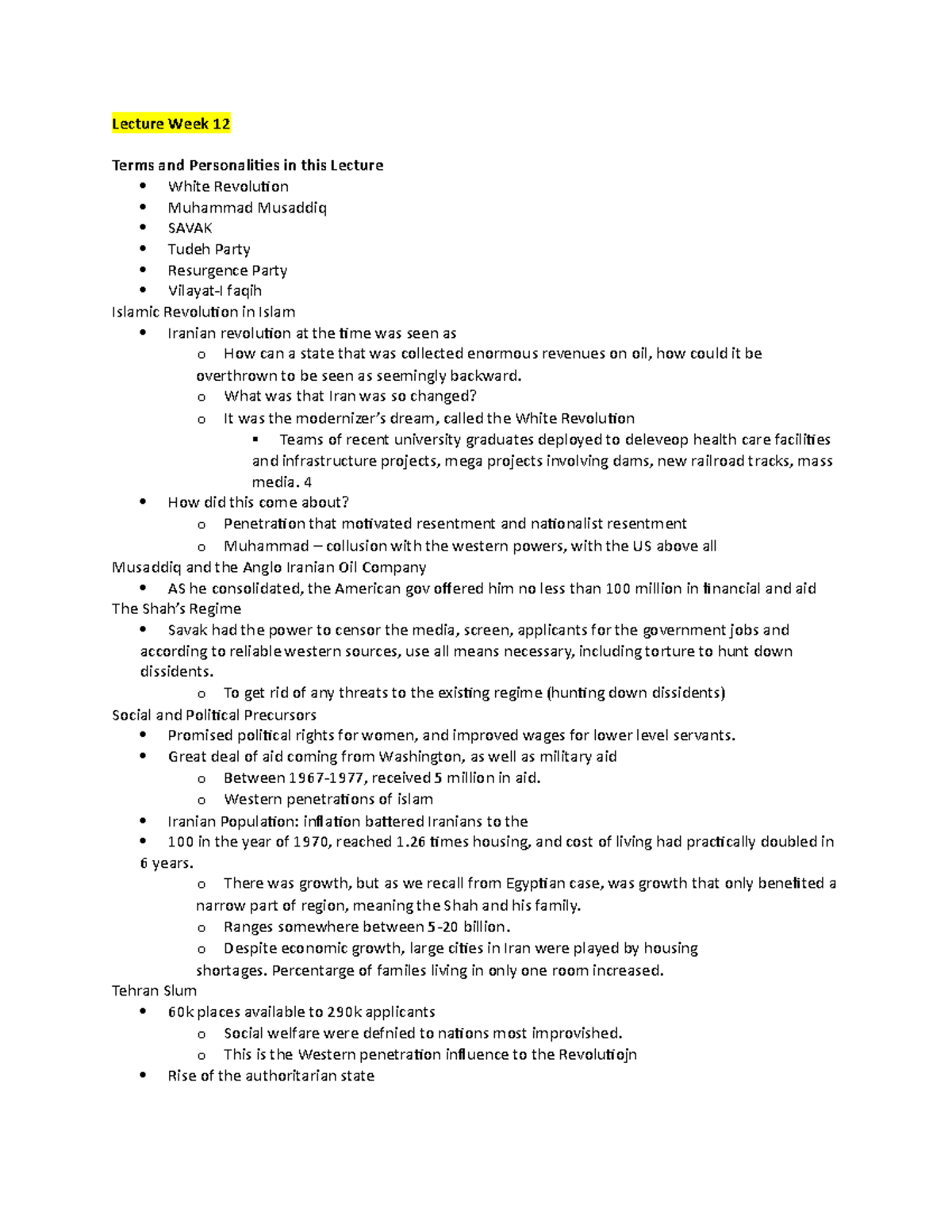 4 - Lecture notes 12 - Lecture Week 12 Terms and Personaliies in this ...