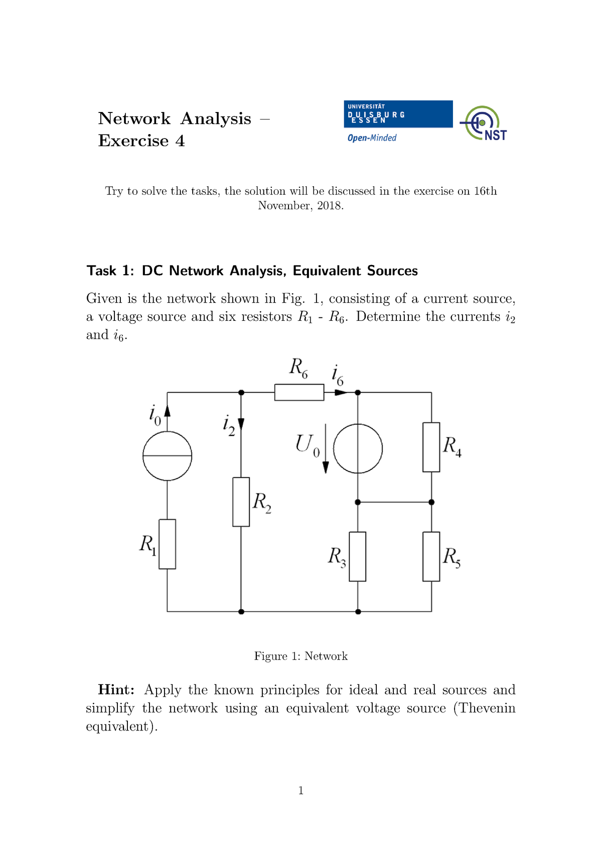 Exercise 4 With Solutions - Network Analysis – Exercise 4 Try To Solve ...