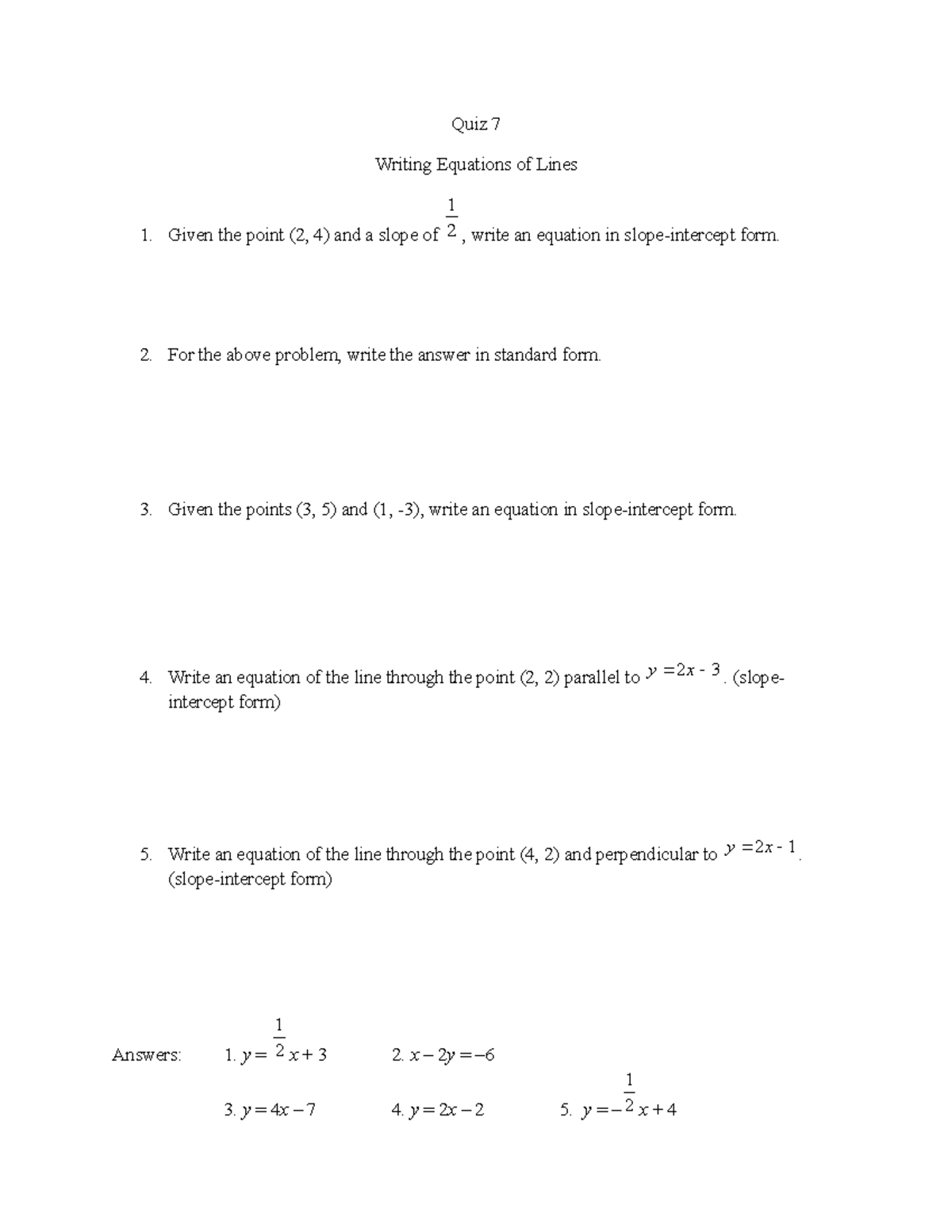 quiz7-samples-quiz-quiz-7-writing-equations-of-lines-given-the