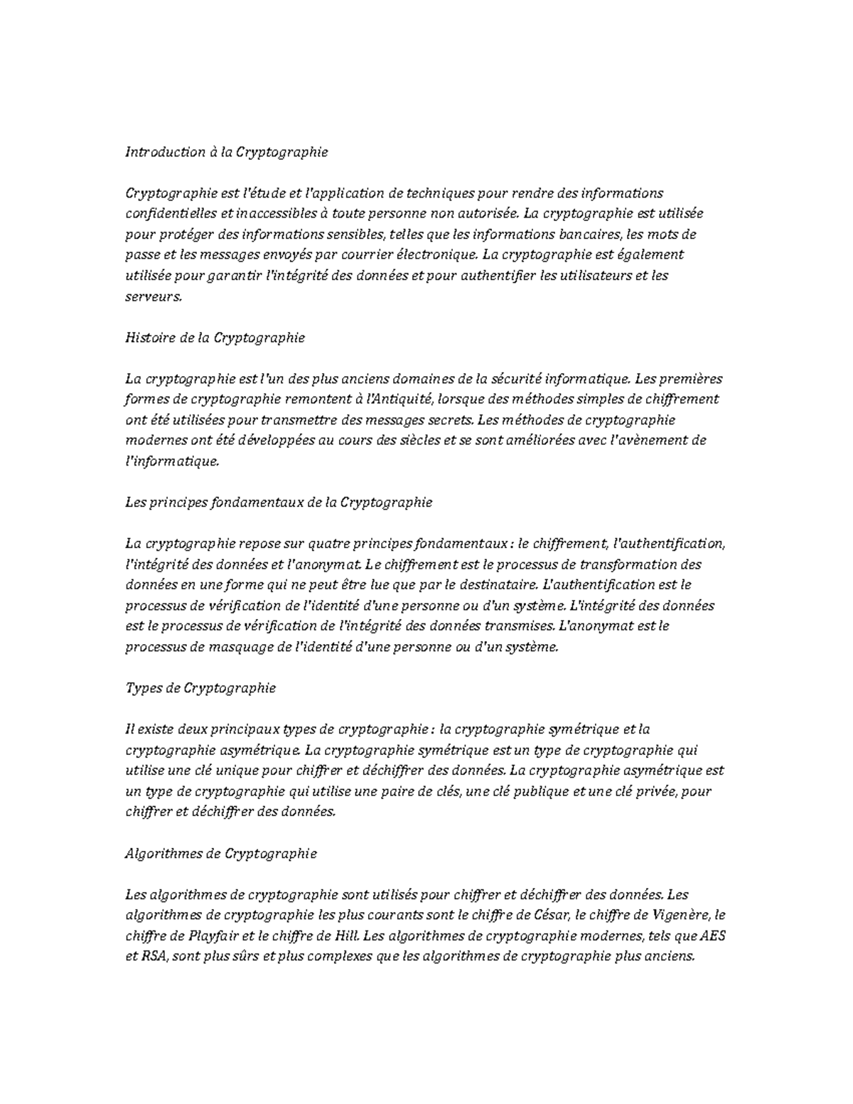 Cryptography Study Notes - Introduction à La Cryptographie ...