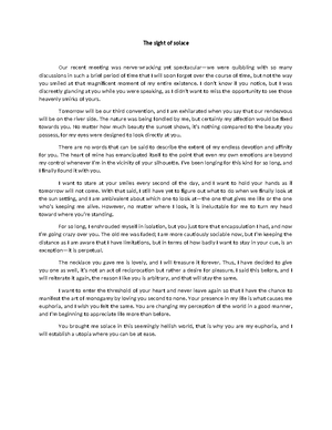 Introduction to Keith’s secret letters - Hi my Love, I’ve got an idea ...
