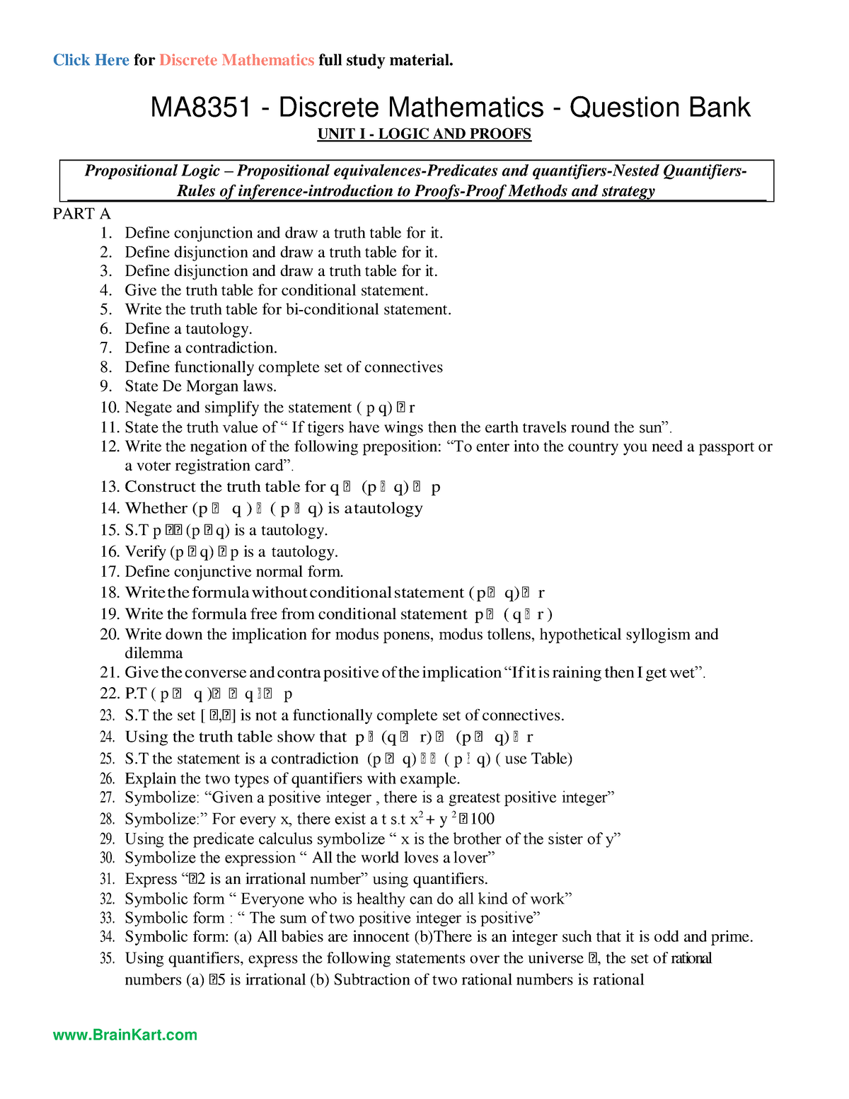 Discrete Mathematics Question Bank1 Click Here For Discrete   Thumb 1200 1553 