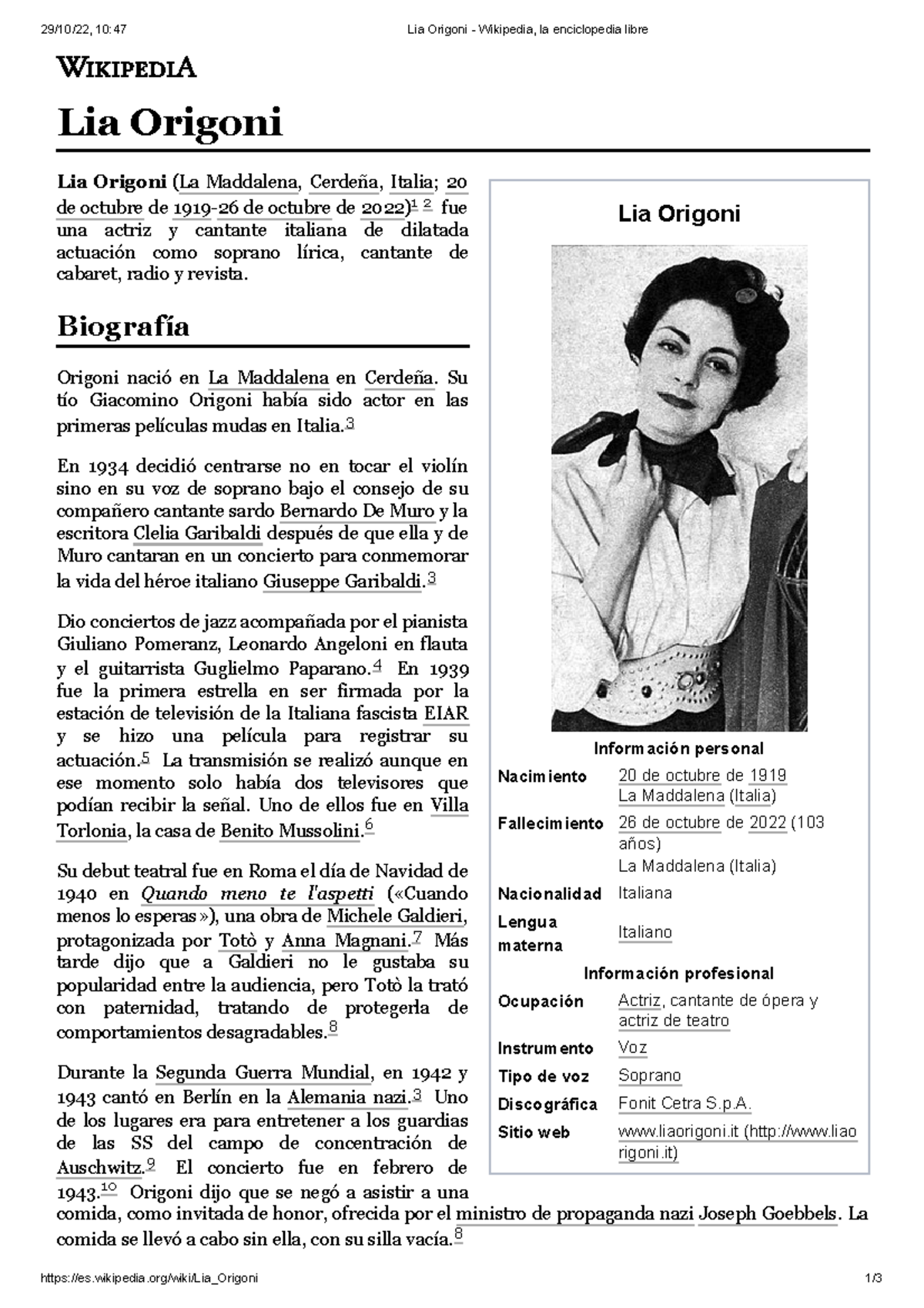 Lia Origoni - Wikipedia, la enciclopedia libre - wikipedia/wiki/Lia ...