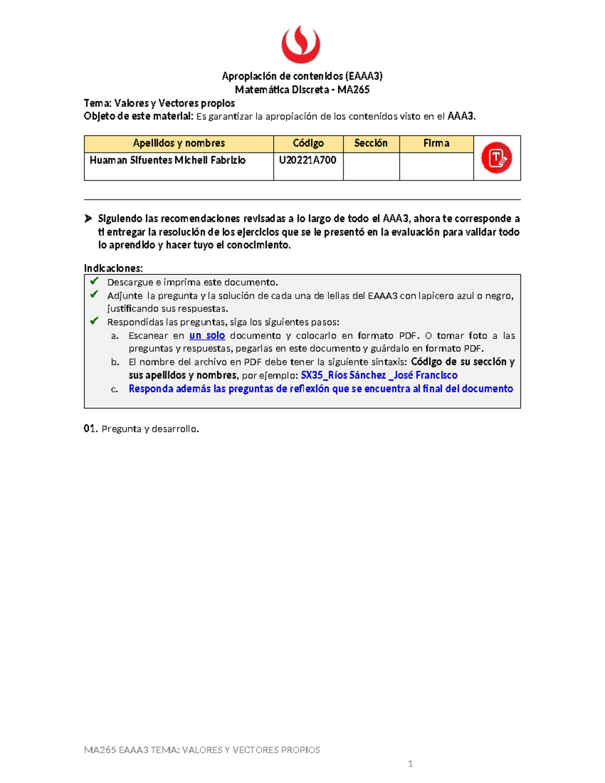 3. Después Apropiación Contenido AAA3 Val y Vec propios - Apropiación ...