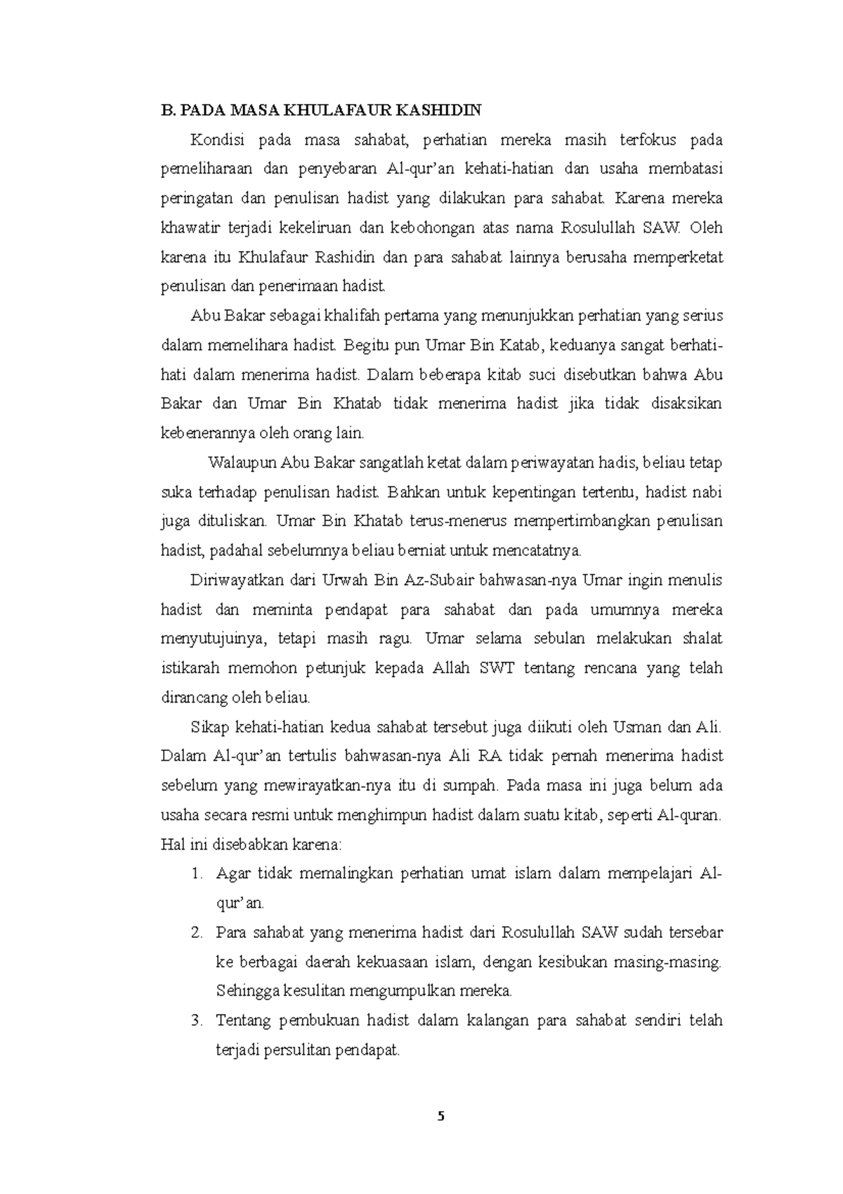 Point KE 2 - Tentang Perkembangan Islam - B. PADA MASA KHULAFAUR ...